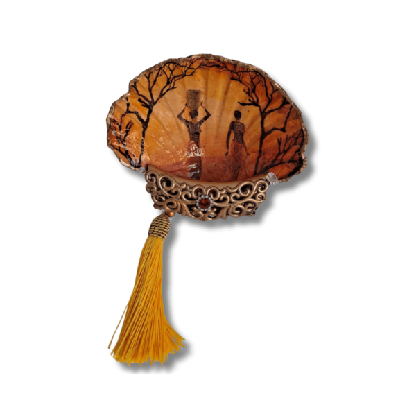 Vieira Decorativa Doble Cara "Golden Sunset"