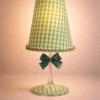 Lámpara Vichy Verde “Picnic Chic”