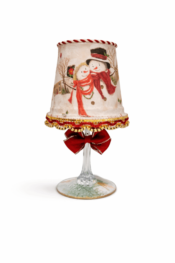 Lamparita Muñecos de Nieve