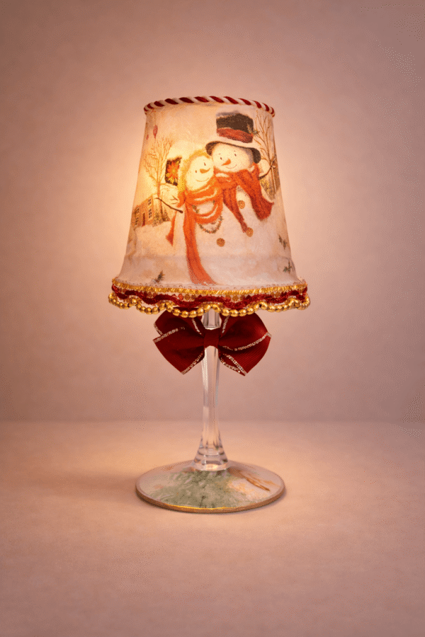 Lamparita Muñecos de Nieve
