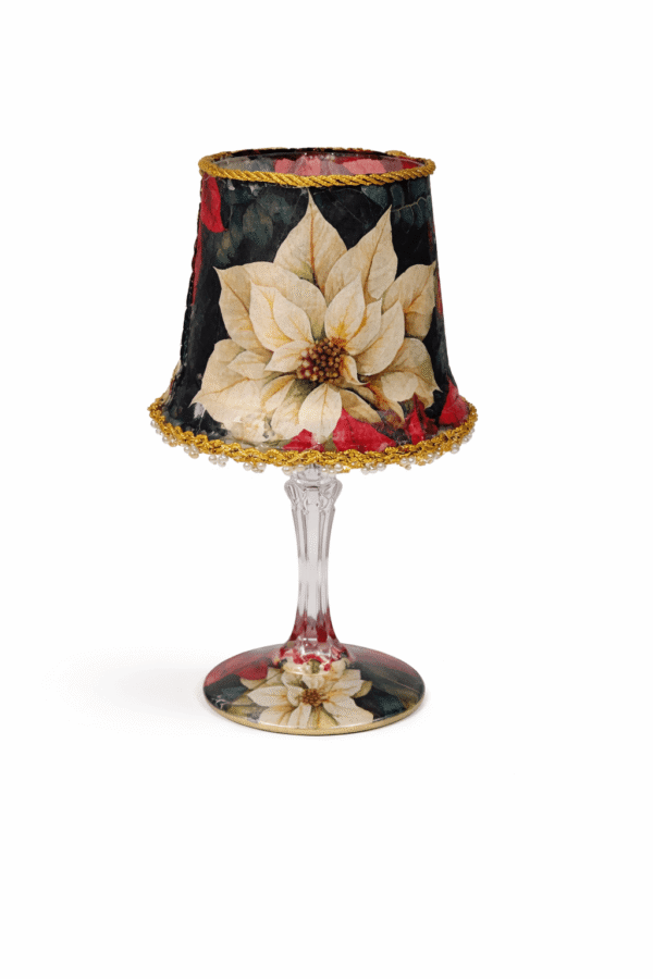 Lamparita Poinsettia Elegance