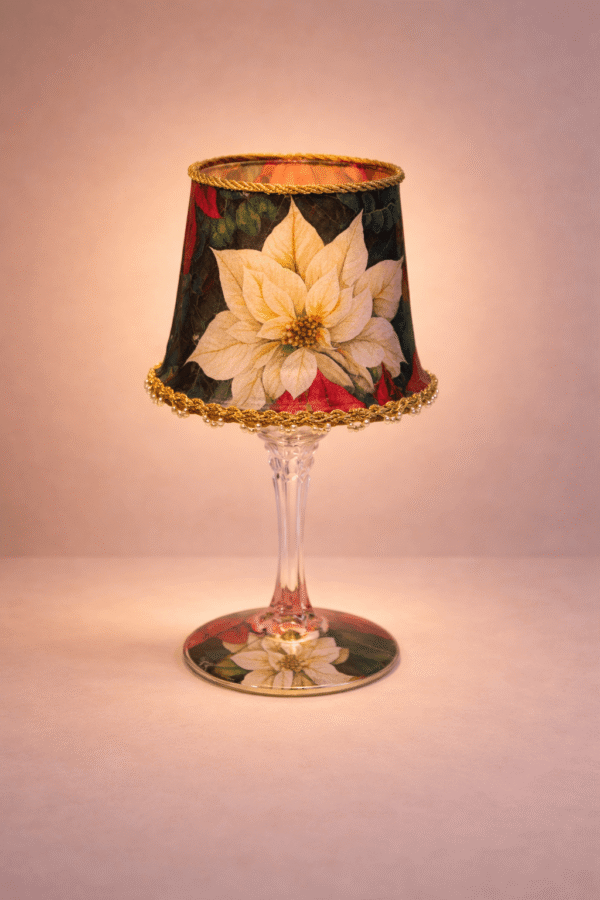 Lamparita Poinsettia Elegance