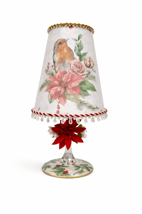 Lamparita Petirrojo Floral