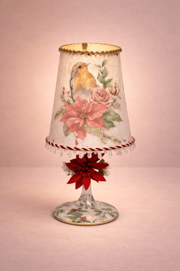 Lamparita Petirrojo Floral