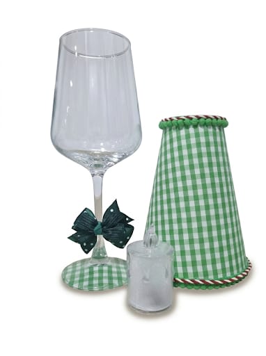 Lámpara Vichy Verde “Picnic Chic”