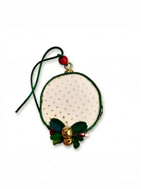 Colgador Gatito Navideño & Lunares Dorados