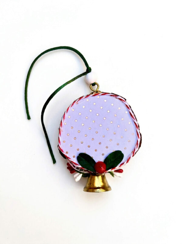 Colgador Ardilla Invernal & Lunares Dorados