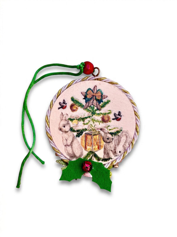 Colgador Muñeco de Nieve & Árbol Bosque Encantado