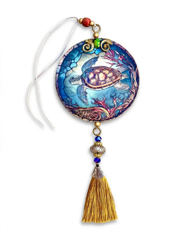 Colgador Tortuga Marina & Sirena Azul