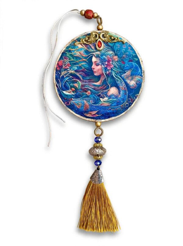 Colgador Tortuga Marina & Sirena Azul