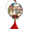 Colgador Mercado Navideño & Petirrojo