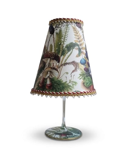 Lámpara con Pantalla Botánica de Setas