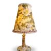 Lámpara de Mesa Artesanal con Estampado de Azahar