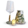 Lámpara de Mesa Artesanal con Estampado de Azahar